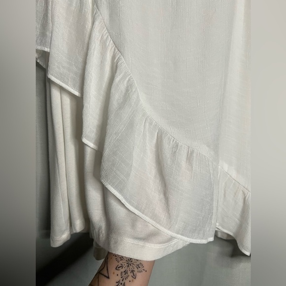 ALYX White Asymmetrical Layered Sleeveless Blouse XXL - Picture 5 of 9